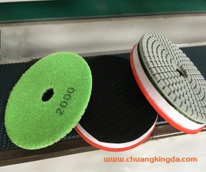 polishing pad for countertop slab