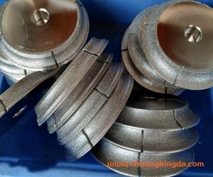 Plating wheel for processing tile marble stone